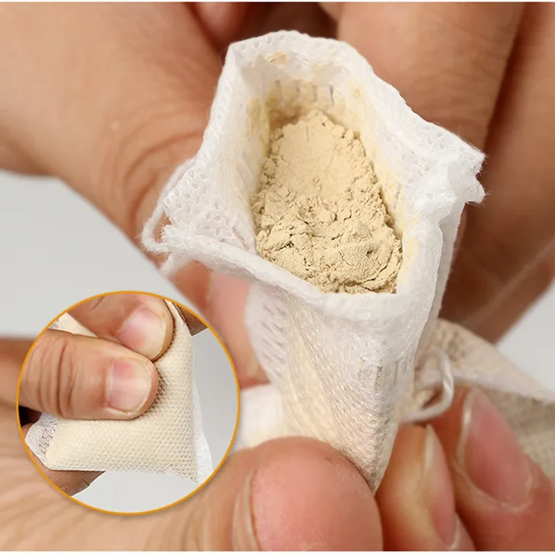 Disposable Tea Bags Disposable Tea Filter Bags 100 Pieces Disposable Tea Bag Drawstring Tea Filter Bags Empty Filter Cotton Bag for Loose