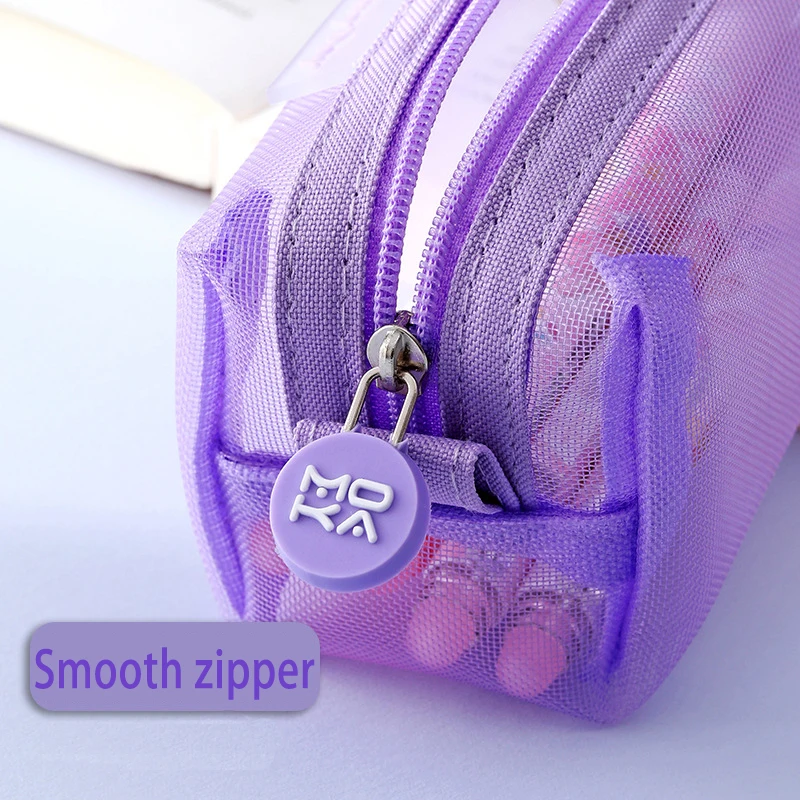 Trousse à Crayons Grande Capacité Avec Motif Nœud | Pour école, Université, Voyages | Taille 18,5x6,5x7,5 Cm | Design Fille/ado Portable
