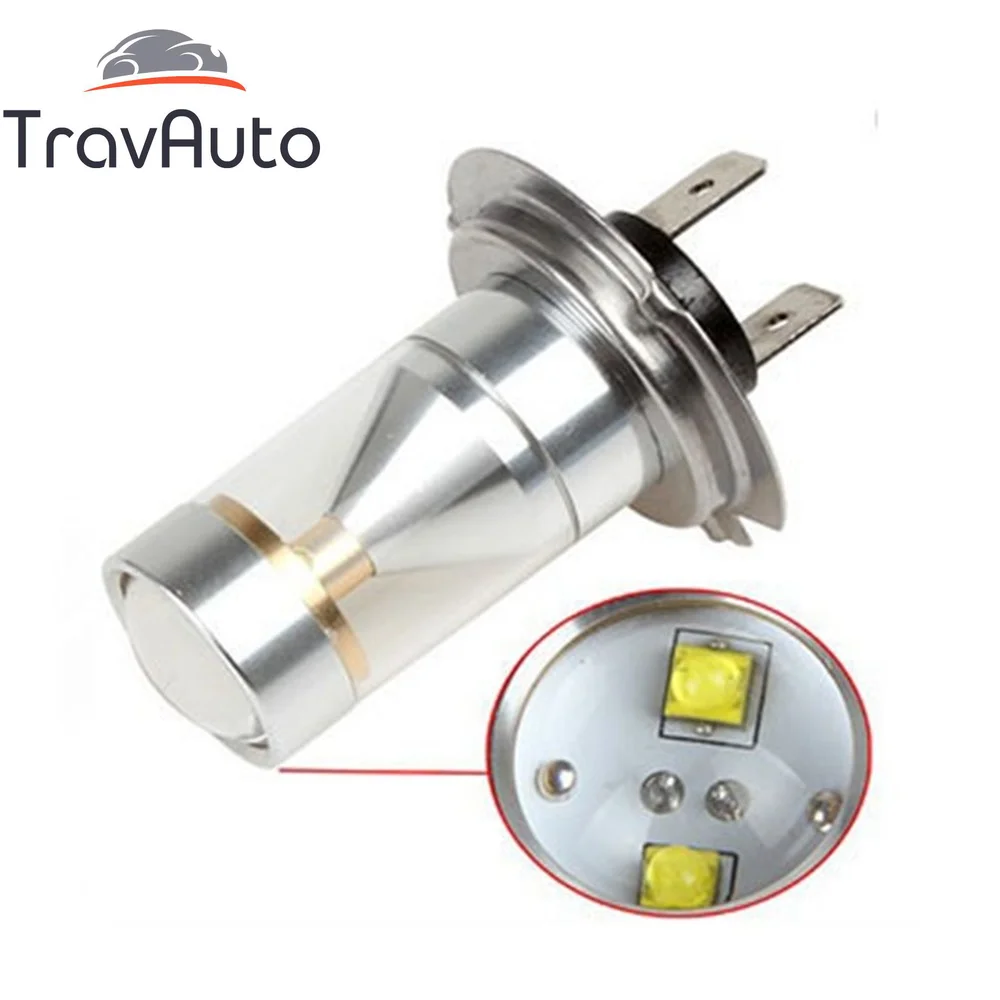 

2pcs 30W H7 6 SMD Led Bright 750 Lumen Chip High Power LED Fog Light Bulb Lamp White Headlight Running