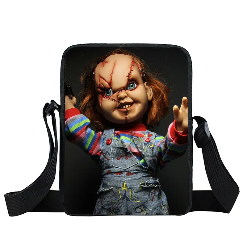 Women Messenger Bag Women Tote Bags Horrible Nightmare Messenger Bag Clown Pattern Book Bag for Woman Shoulder Bags Women Totes Teenage Girls Handbag Gift