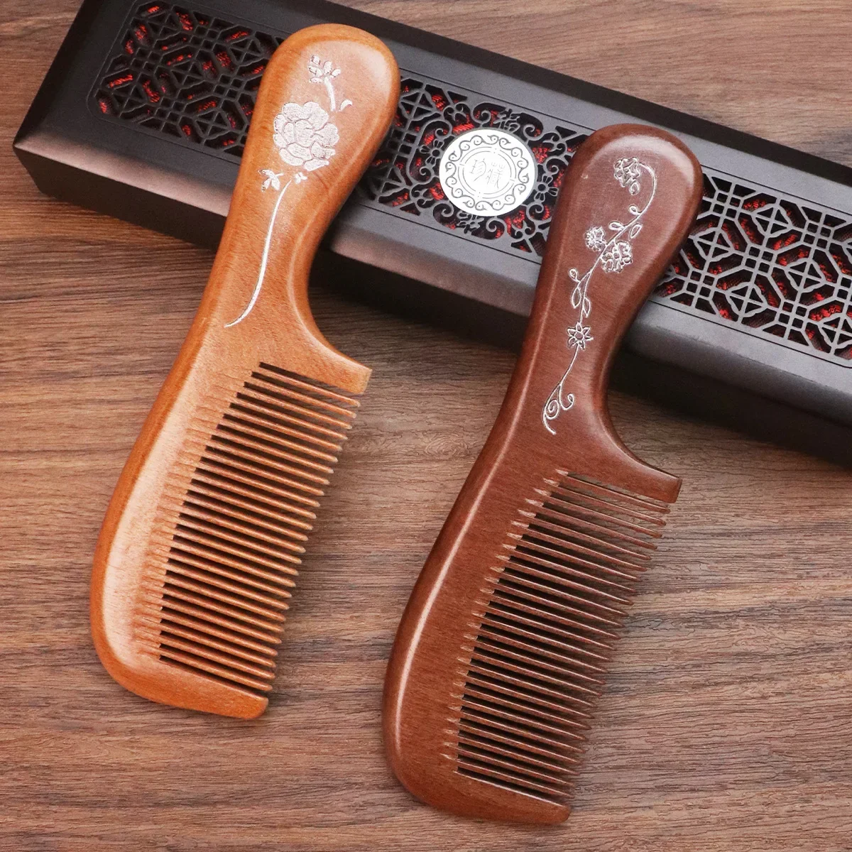 مشط تدليك الشعر الطويل للنساء والرجال للاستخدام المنزلي، مشط ميريديان محمول مضاد للكهرباء الساكنة، مشط فني لقص الشعر