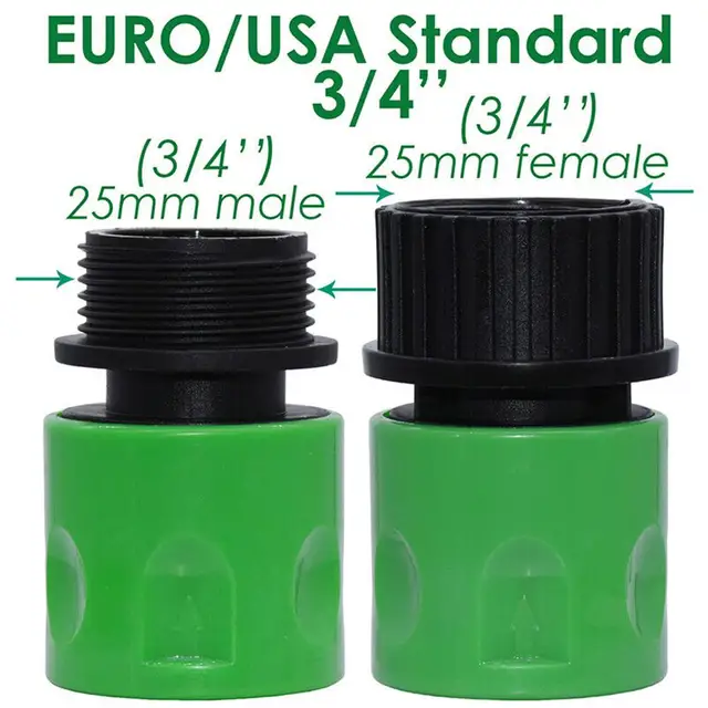 Kerti Öntözés Tömlő Abs Gyors Csatlakozó 3/4 "Vége Kettős Hím Kapcsoló Közös Adapter Hosszabbító Készletek - Image 4