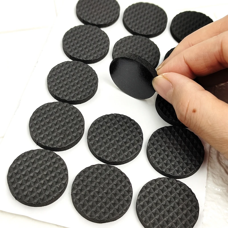 5 Set Adhesive Rubber Anti Skid Scratch DIY Resistant Furniture Feet Floor Protector Pads Table Legs Stools Chairs Mats
