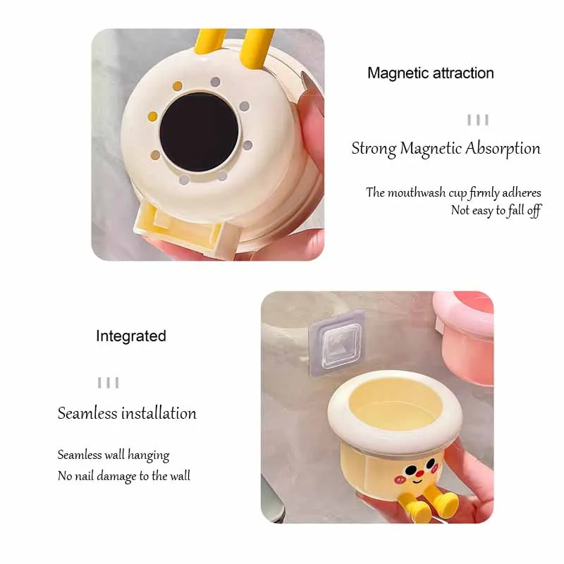 Magnetischer Zahnbürstenhalter Mit Becher Für Das Badezimmer_voghion.com