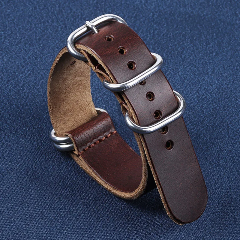 18mm 20mm 22mm Vintage Echtleder Uhrenarmbänder Kuh Uhrenarmband für Männer Frauen Uhrenanpassung Ersatzzubehör