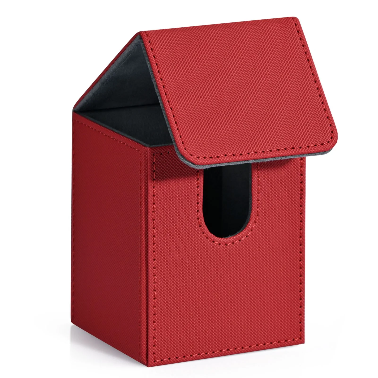 Card Storage Box Card Deck Box holds 100+ Single Sleeved Cards PU Leather Magnetic Closure Magic cards TCG cards