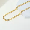 Figaro – collier chaîne à maillons en acier inoxydable, couleur or, ras du cou superposé pour femmes et filles, 14 "18" 20 "24"