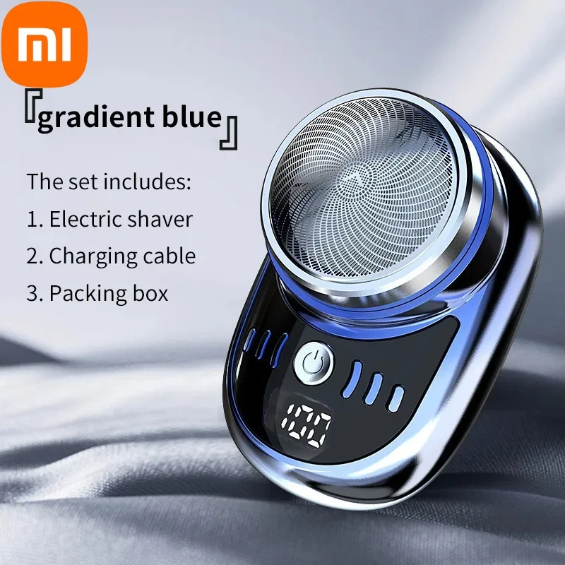 Electric Shaver Xiaomi Mini USB Charging Portable Wet And Dry Use Travel Razor Wireless Detachable With Digital Display