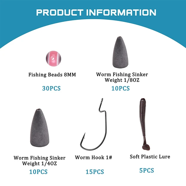 Bass Pro Shops Worm Hook and Sinker Kit