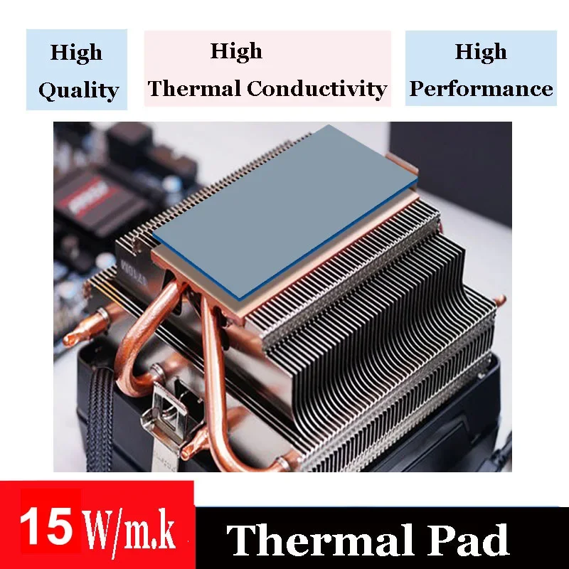 Thermal Pad Thermal Pad 15W/mK silicone Pad Heatsink Cooling thermal pads for PC PS5 PS4 laptop radiator GPU/CPU/SSD/VRAM/LED cooler