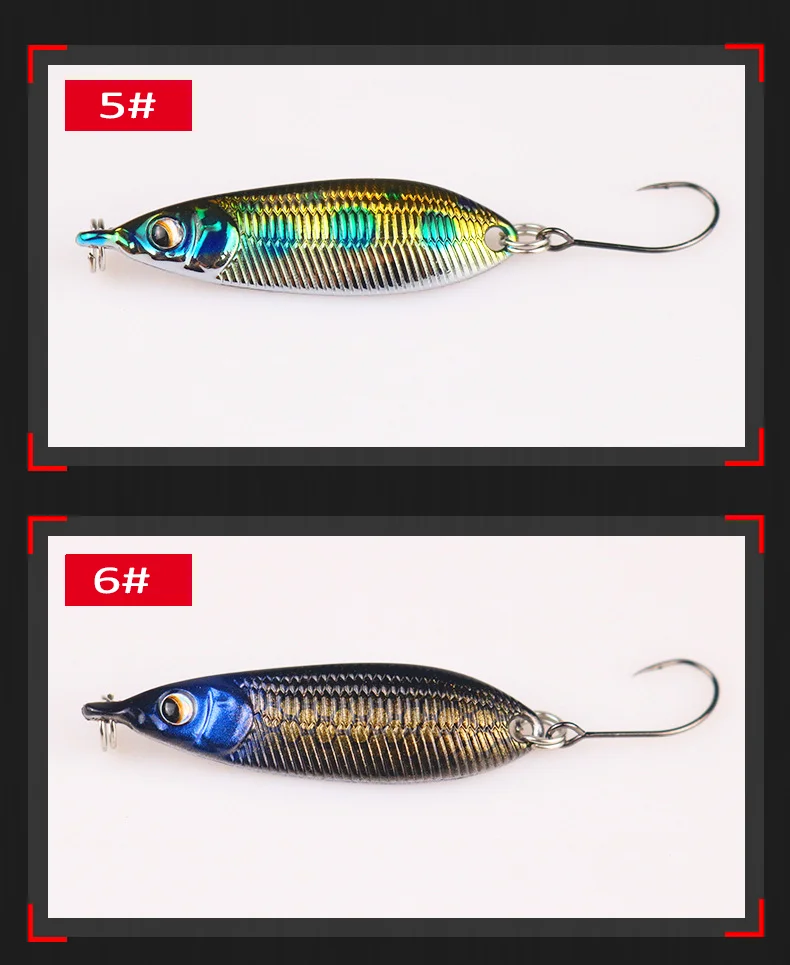 Sinkender Löffel-Angelköder, 2 g, 3,5 g, 5 g, Forellenköder, kleiner Metallköder, rollende Löffel für Pesca-Stream-Köder, Forelle, Barsch, Hecht, Lachs – Detail 8