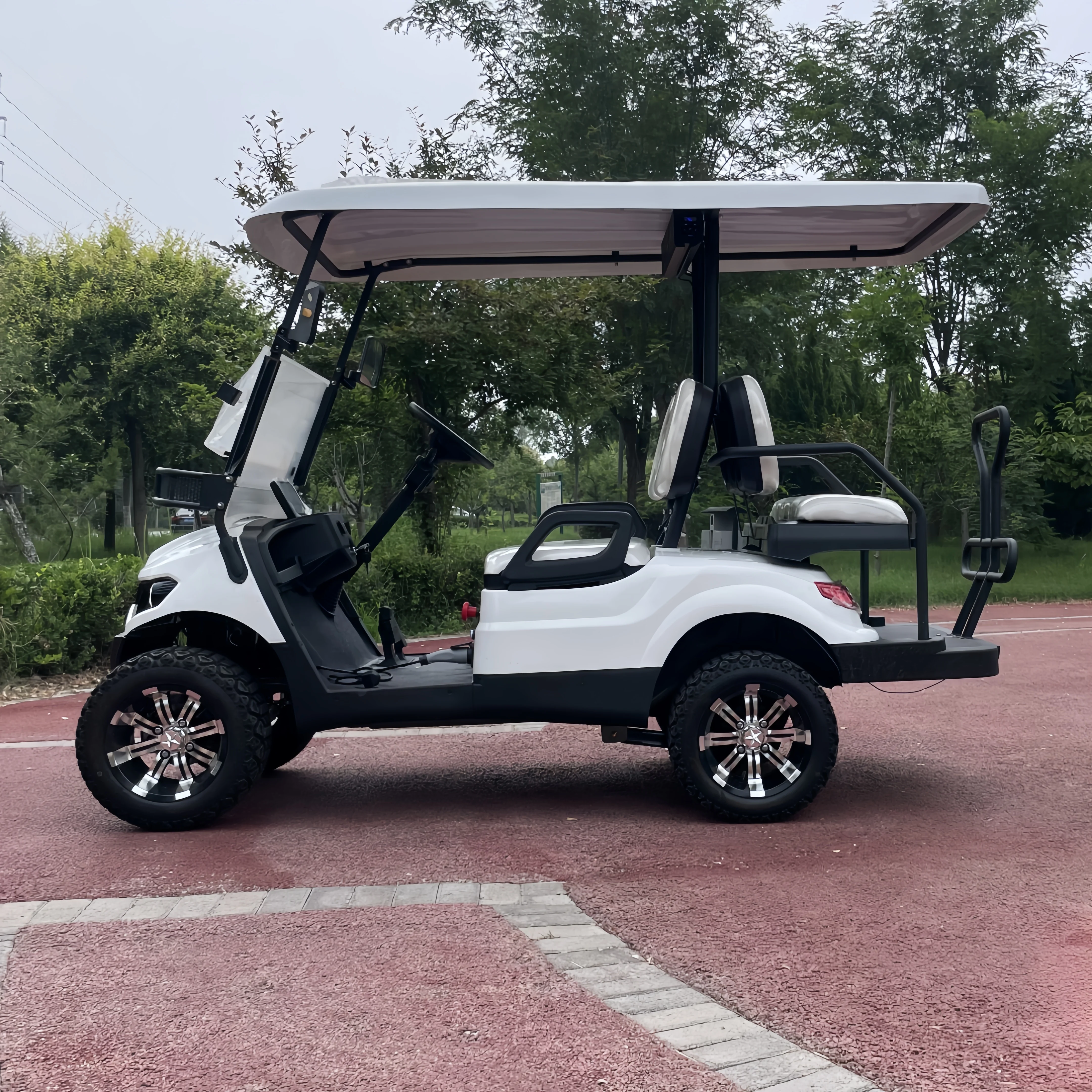 4 Wheel 4 Seater 6 Seater Cart Club Electric Neighbor Community Golf Carts ODM Golf Carts