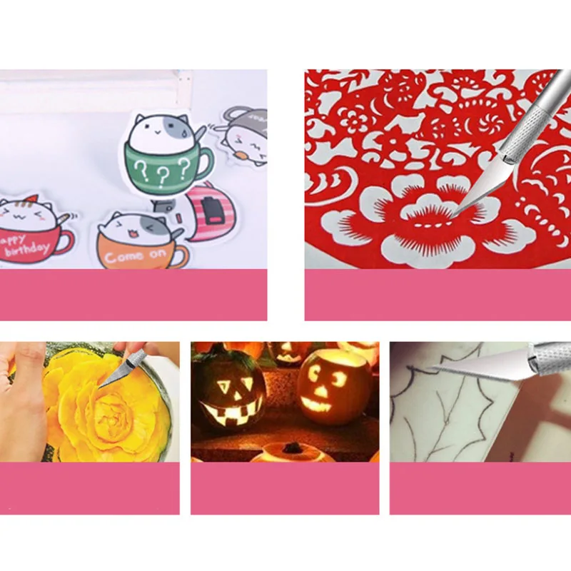 1pc Cutter Knife Art Utility Knife Pen Scrapbooking Metal Cutting Tool DIY Hand Account Craft Paper Cut Stickers School Supplies