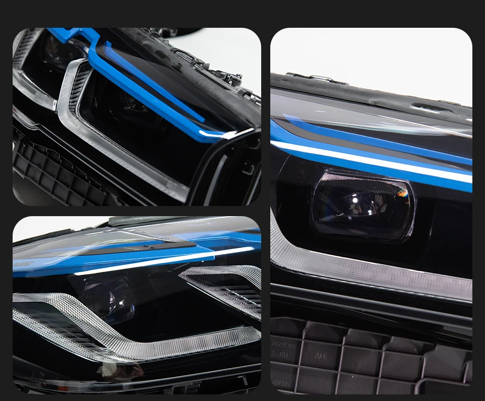 AKD Head Lamp for BMW G30 G38 LED Headlight 2018-2023 Headlights 525i 530i M5 DRL Turn Signal High Beam Angel Eye Projector Lens