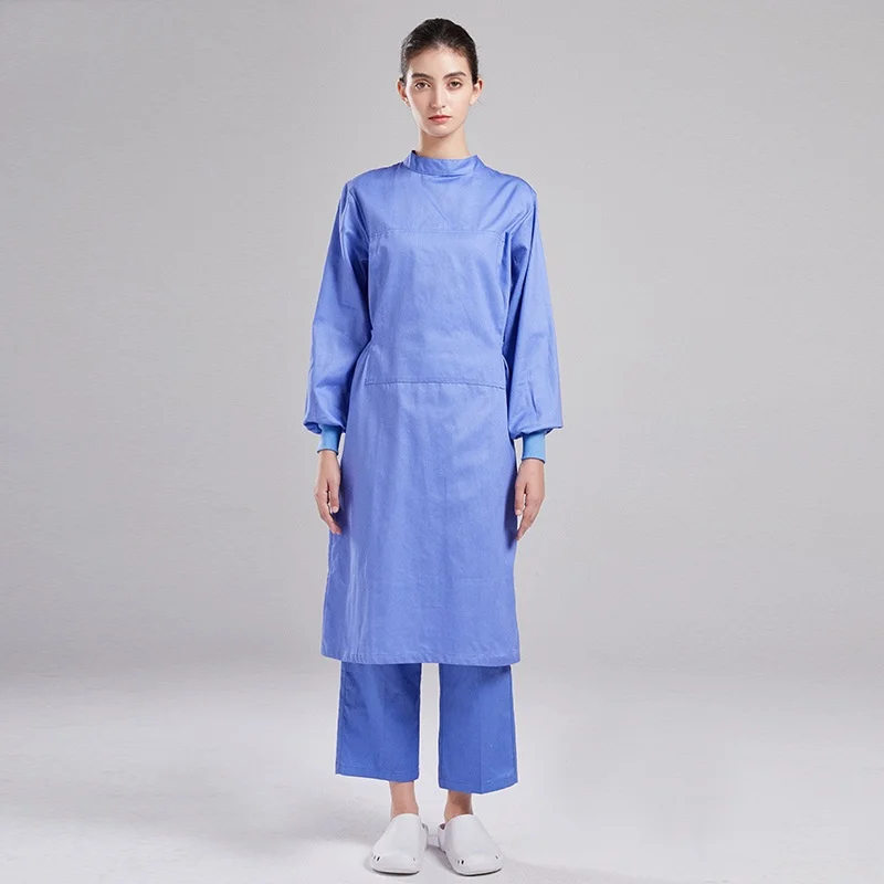 Operating room work uniform half package full package men's surgical gown long sleeved Surgeons wear isolation clothing thin