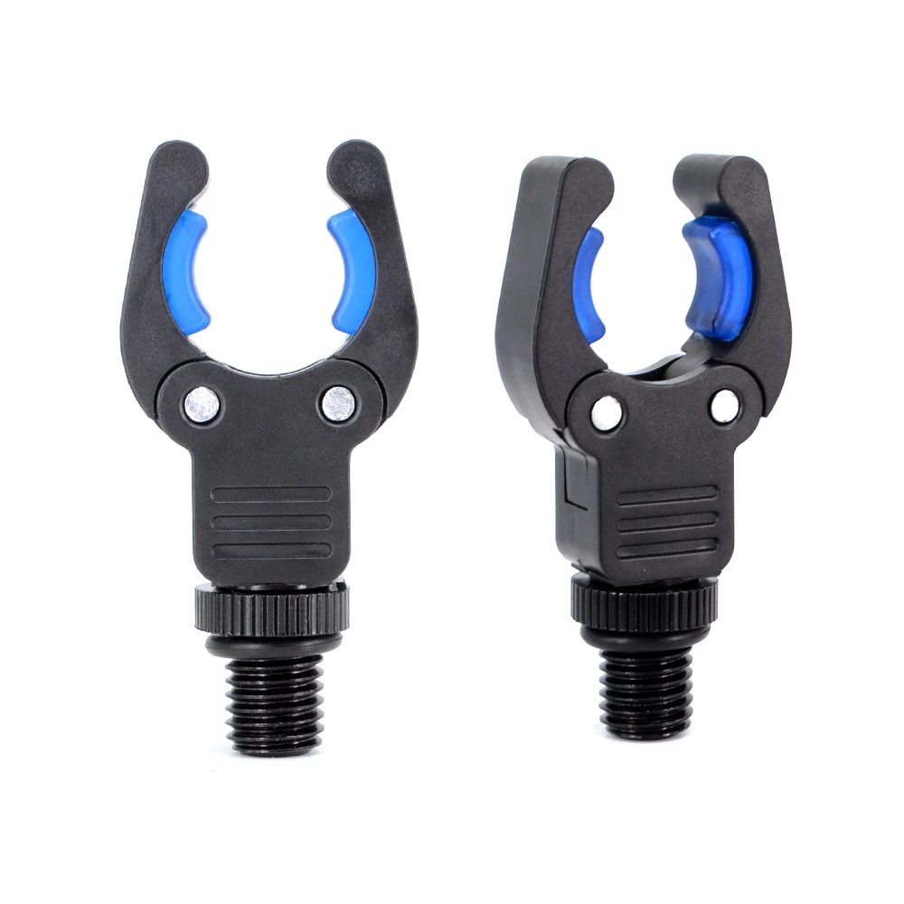 4 supports de canne tête et talon pour alarmes carpe avec pince plastique - Accessoire pêche nocturne