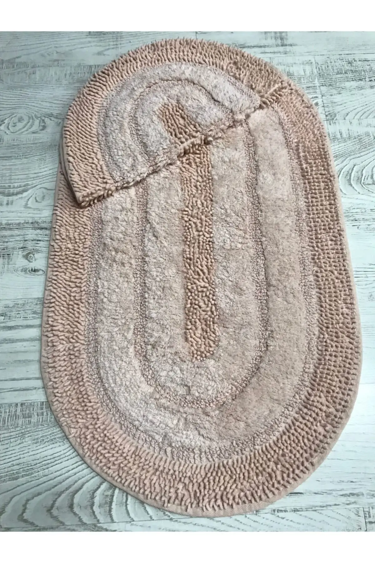 

Spaghetti Oval Powder 2 100% Cotton Bath Rug Mat Toilet Set Cotton Pink Textile Home & Furniture