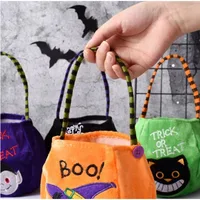 Cute Halloween candy bags, trick-or-treating, witch bags, Cosplay props, vampire pumpkin gift baskets, and children's gifts. 5