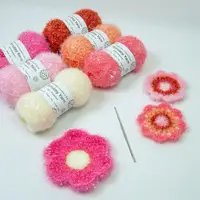 Scrubby Shine Yarn Assorted Colors Scrubby Assortment Exquisite Crocheting Weaving Yarn Scrubby Yarn for Bath Towels Dish Towels 1