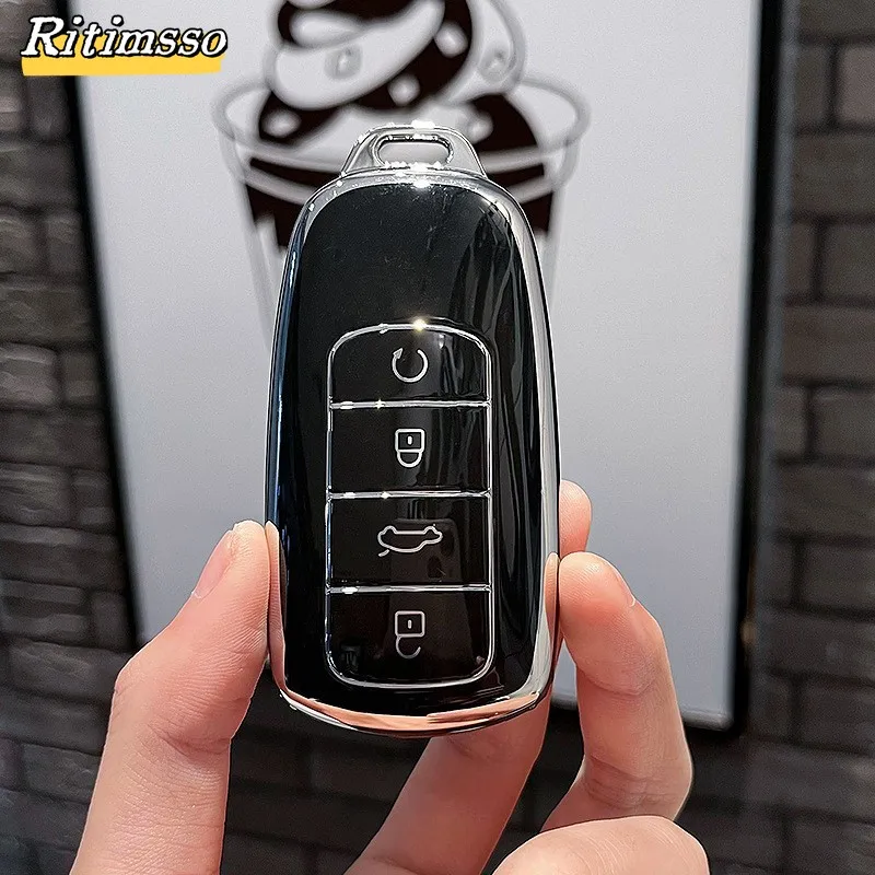 Key Case Cover Fashion TPU Car Key Case Cover Chery Tiggo 8 Pro Tiggo 8plus 5 Plus 7pro Omoda 5 Car Key Protector Shell Fob Accessories
