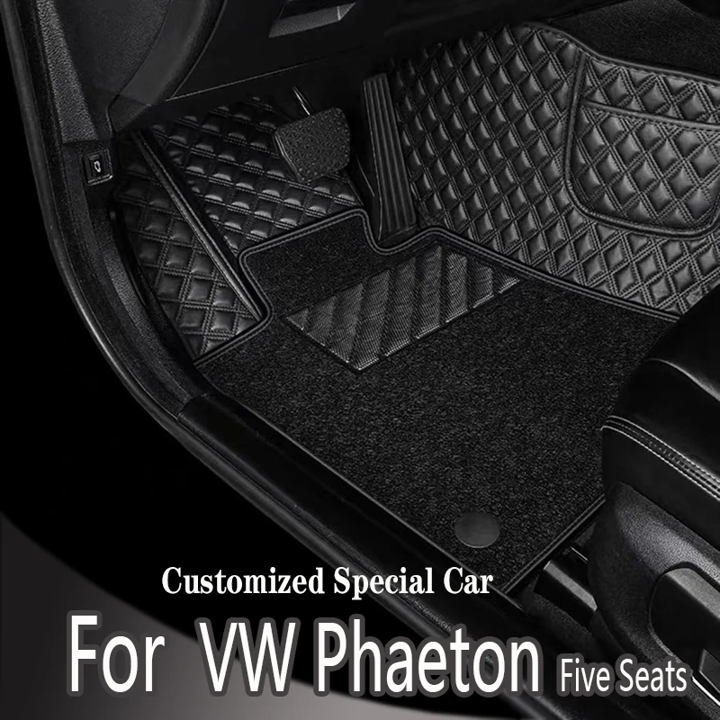 

Custom Car floor mats for Volkswagen VW Phaeton Five Seats 2007-2016 2008 2009 2010 2011 auto foot Pads interior accessories