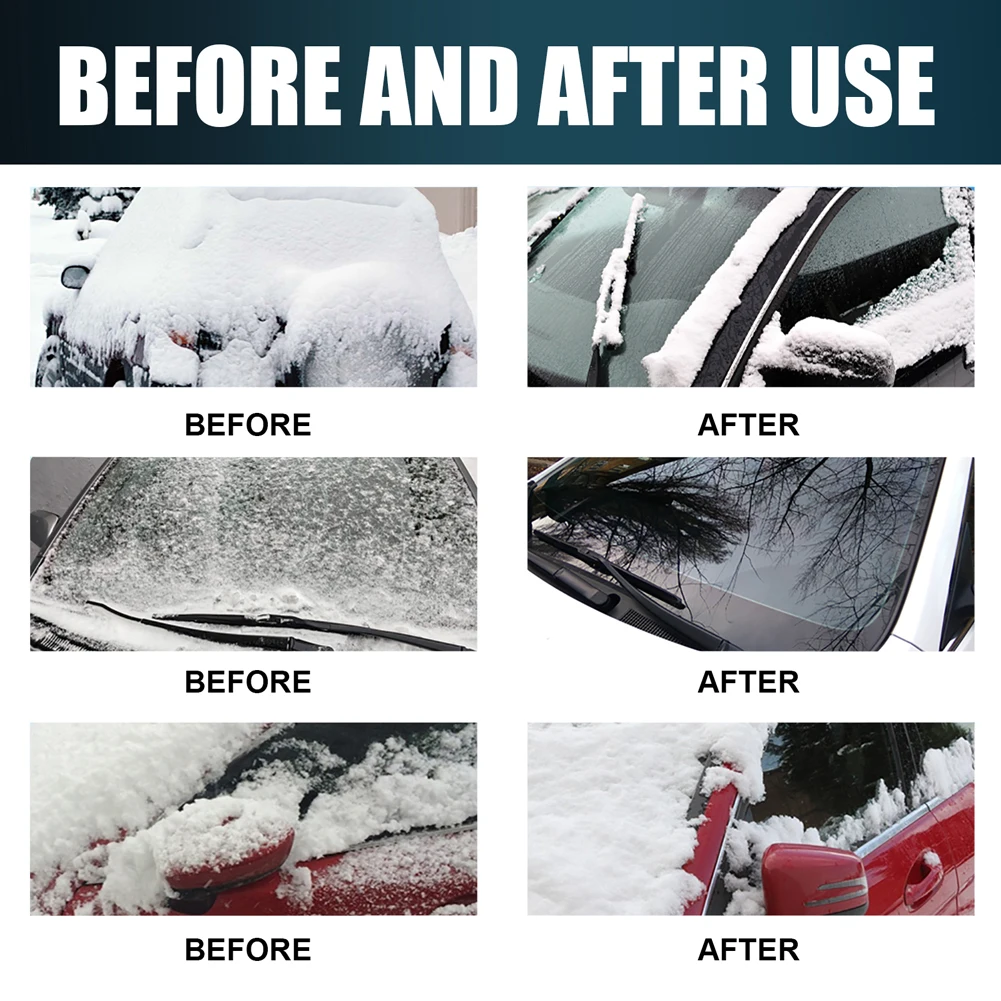 Snow Melting Defrost Liquid Instantly Melts Ice Car Window Glass Deicing Fast Ice Melting Spray for Car Windshield Window Mirror