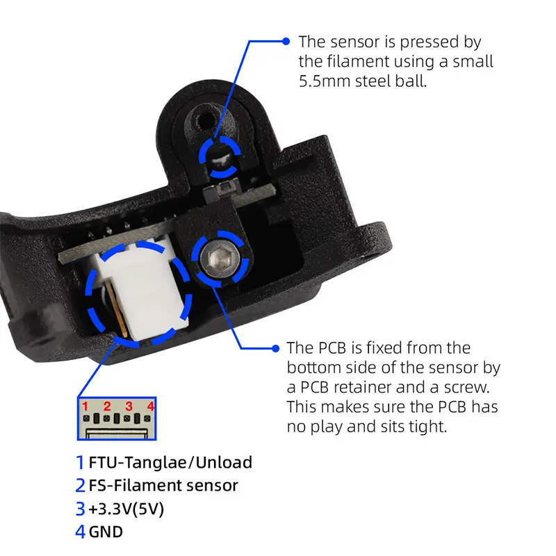 Mellow LDO Orbiter V2 Extruder Smart Filament Sensor V4.2 Kits Detect Stuck Filament Sensor For 3D Printer Parts image 3