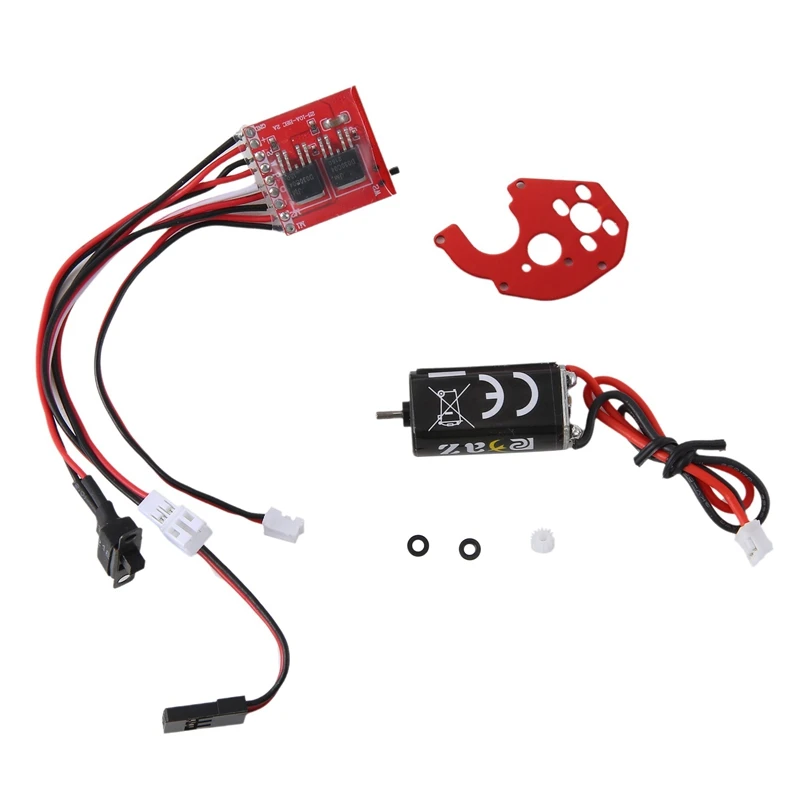 

HOT-RC ESC 20A контроллер скорости щеточного двигателя с тормозом для RC Car Boat Tank 1/24 RC Crawler Axial SCX24 AXI90081 AXI00001