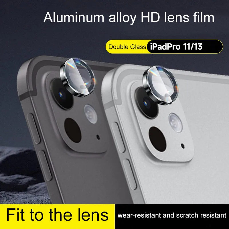 

Alloy Metal Lens Glass Ring for iPad Pro 11 2024 5th Gen Pro 13 inch Air 11 Air 6th Air 13 inch Case Cover Camera Protector