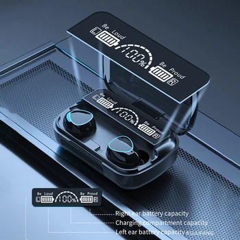 M10 tws drahtlose Bluetooth-Kopfhörer Geräusch unterdrückung Kopfhörer Stereo-Ohrhörer LED-Display Sport-Headset mit Mikrofon für iPhone — изображение 5