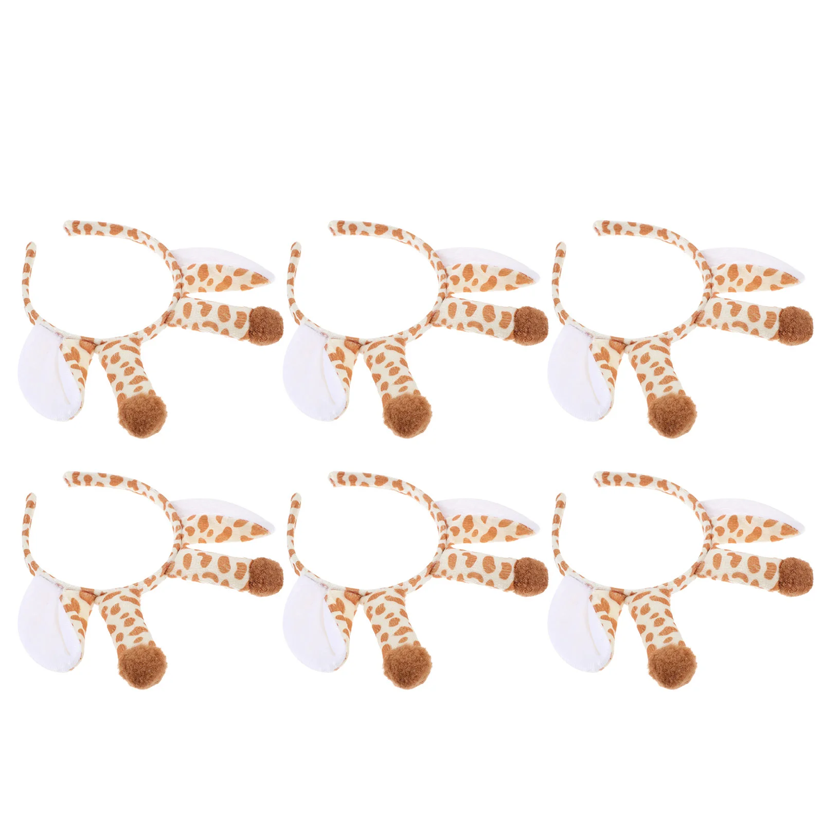 6 Pcs Animal Headband Lovely Hair Wear Decorate Christmas Party Hoops Accessories Girls Headdress Cloth for Kids Miss christmas plushies hanukkah greeting card paperboard cards blessing for party gift decorate envelopes friends classic