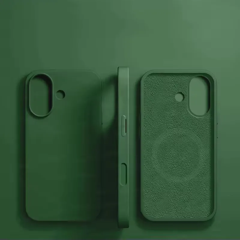 Enhanced Magnetic Liquid Silicone Phone Case with Wireless Charging Compatibility