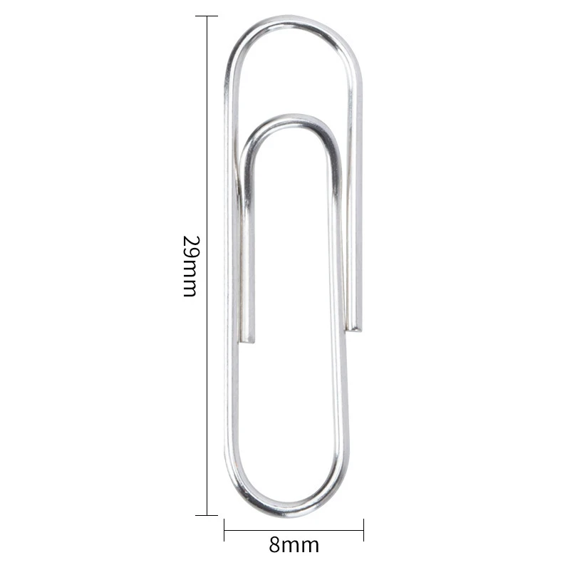 Metal Paper Clips Binding Clip Home Office Storage Supplies Anti Lost Mini Bookmark Planner Marking 50/100/200PCS