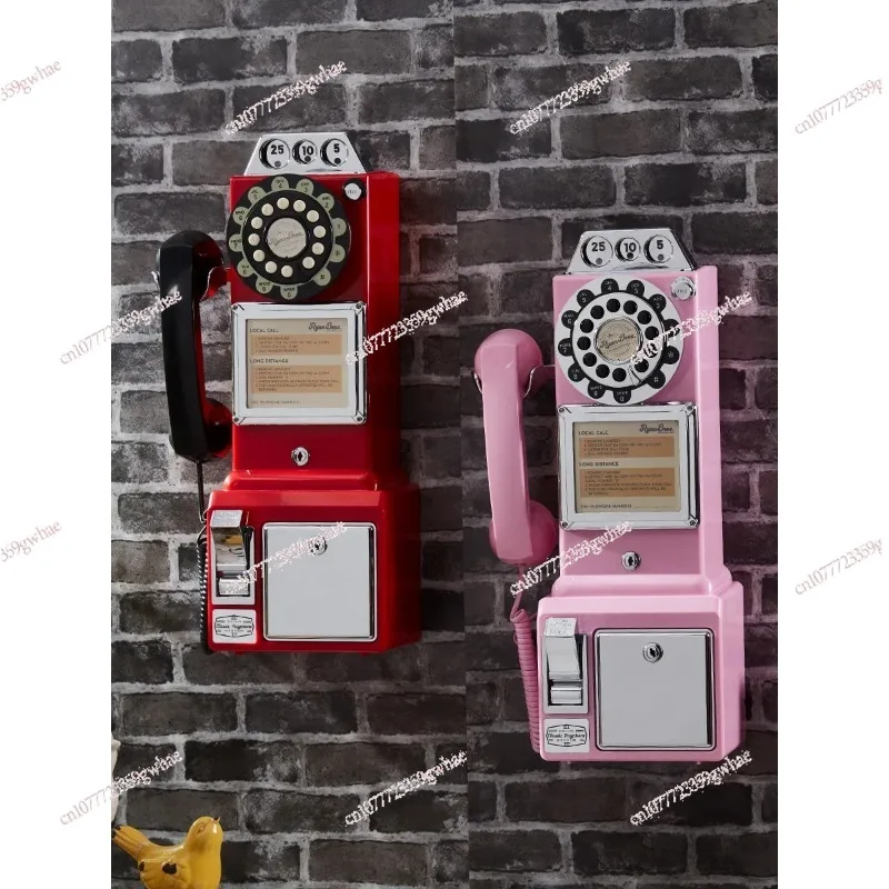 

Американский ретро-телефон в стиле 50-х годов, управляемый монетами, Ретро Vtg Payphone в Китае