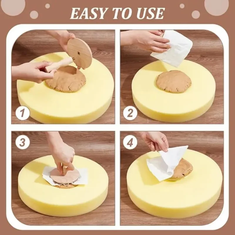 Pottery round sponge pad 30/35cm for water absorption cleaning DIY ceramic board quick molding support ceramic tools pottery sculpting tools pottery tools