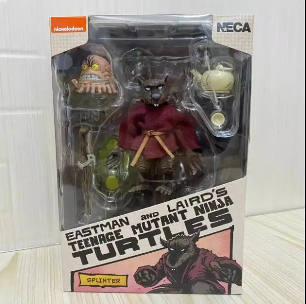

Фигурка Neca Splinter Аниме 6 дюймов, оригинальная экшн-фигурка Neca Mouse, коллекционная статуэтка, модель с орнаментом, кукла, игрушки, подарки