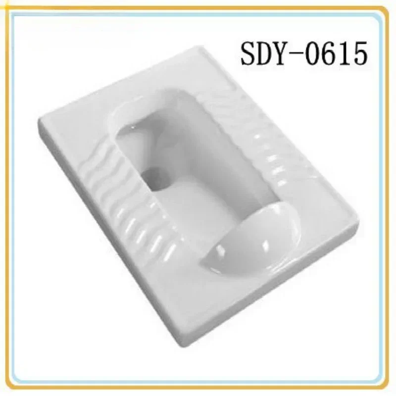 China product bathroom squatting pan with fender ceramic pan