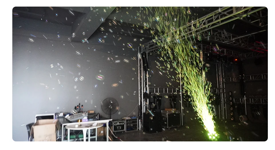LED RGBW Bubble Machine DJ Outdoor 4In1 Bubble Machine DMX512 Stage Lighting Equ