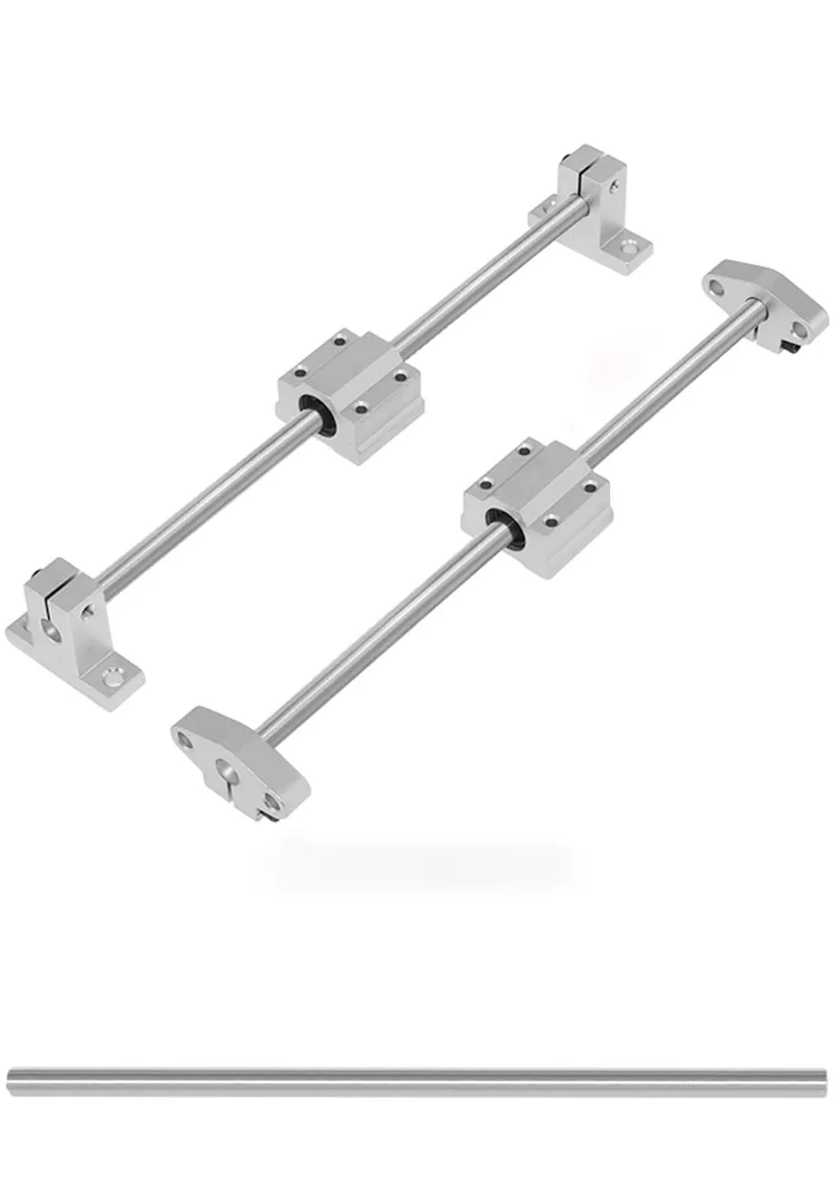 8mm 10mm 12mm Chrome Plated Bushing Rod Axial Axis, Hardened Linear Axis, Stainless Steel Round Bar Guide Rai