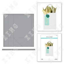 

2022 Spring New Gift Bag Etched Cutting Dies Diy Craft Paper Greeting Card Diary Album Scrapbooking Decoration Embossing Molds