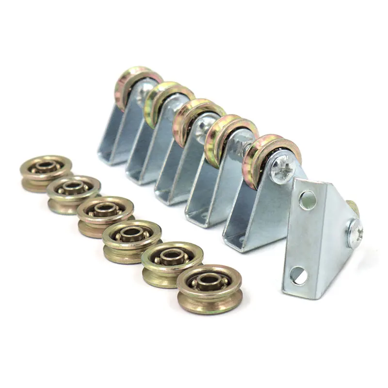 aco rolos deslizantes polia rodas 6pcs 04