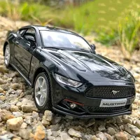 1:36 Ford Mustang GT Alloy Sports Car Model Diecasts Metal Toy Vehicles Car Model High Simulation Childrens Toys Gift Collection 2