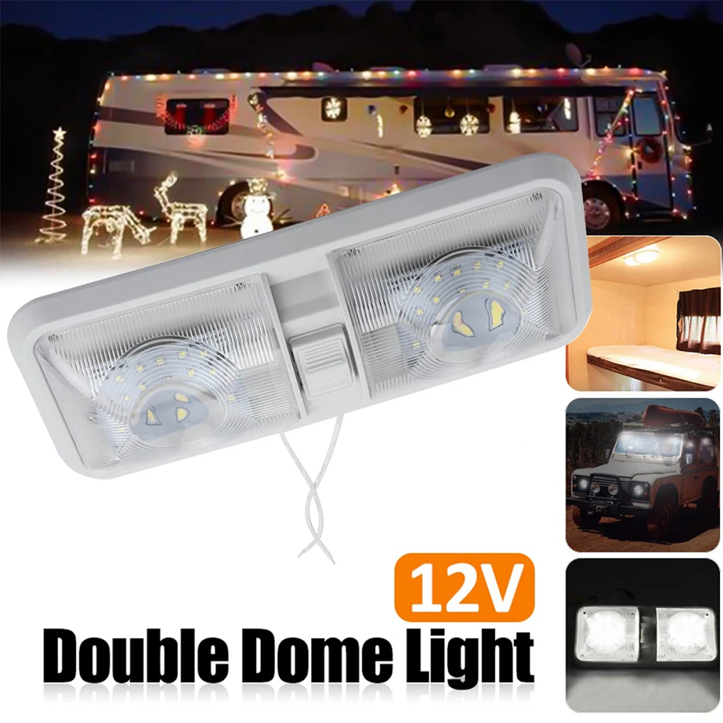 

DC 12V RV Indoor Ceiling Light Boat Camper 4000-4500K Color Temperature Dome Lamp Automobile Lighting Replacing Parts