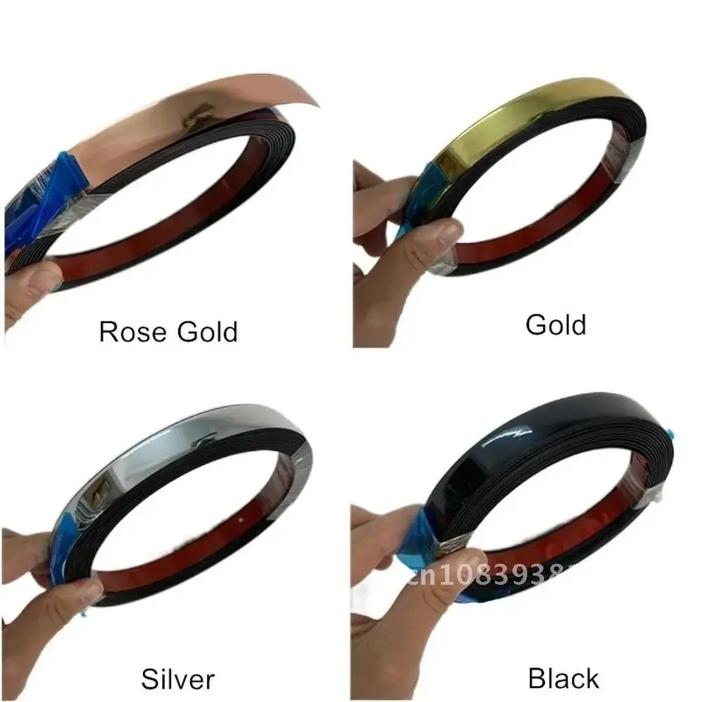 

Waterproof Gold Tape Tile Gap Sticker Self-adhesive 5M for Ceiling Background Wall Decor Line Decal Furniture Edge Banding Strip