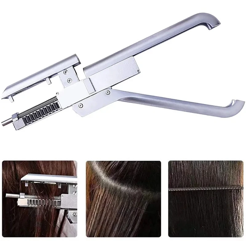 Hair Extension Machine 10 Row No-Trace Hair Extensions Tool Clip Buckle 100% Real Human for Salon 6D 1069478 hair extension tool