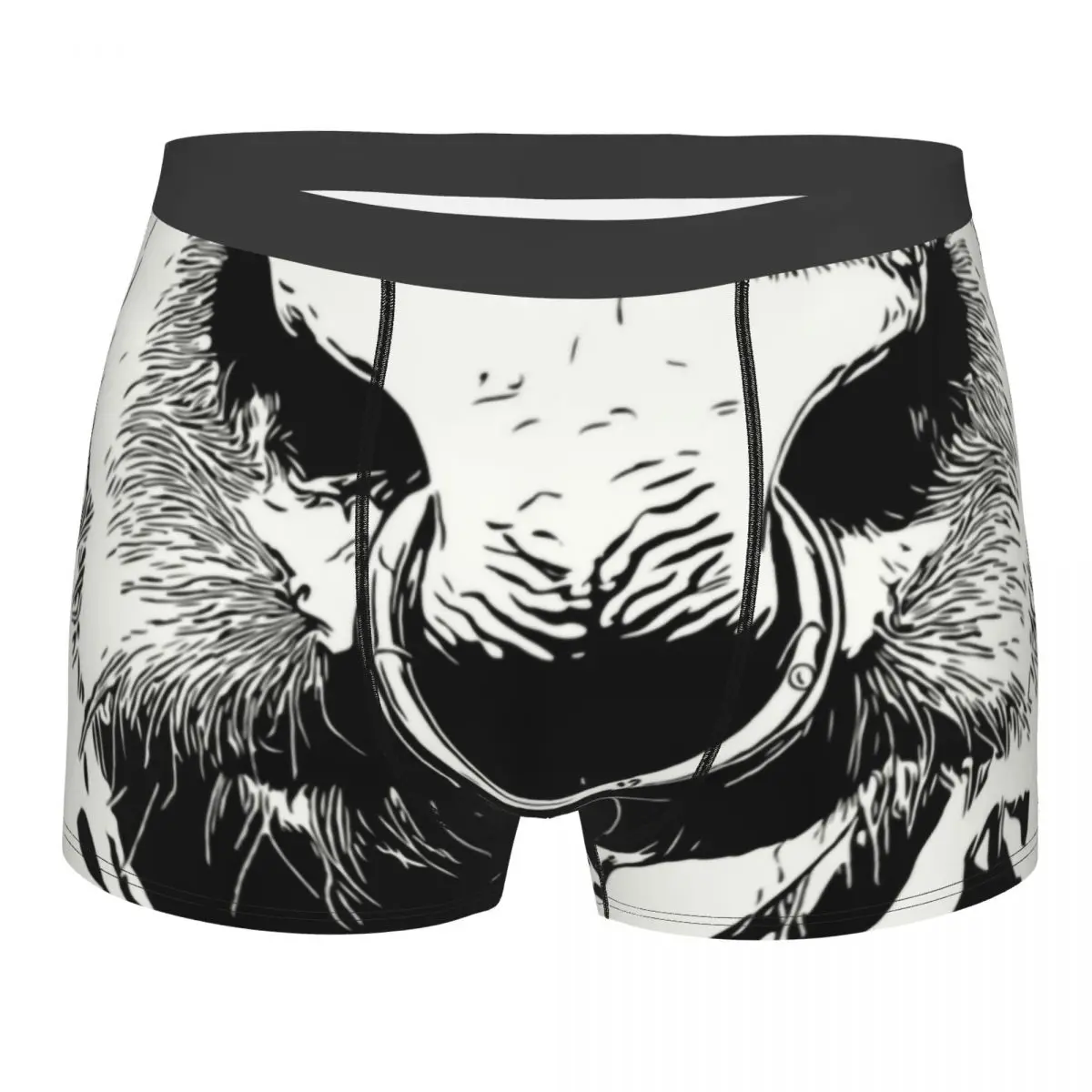 

Funny Cow Nose Ring Boxer Shorts For Men 3D Print Cattle Underwear Panties Briefs Soft Underpants