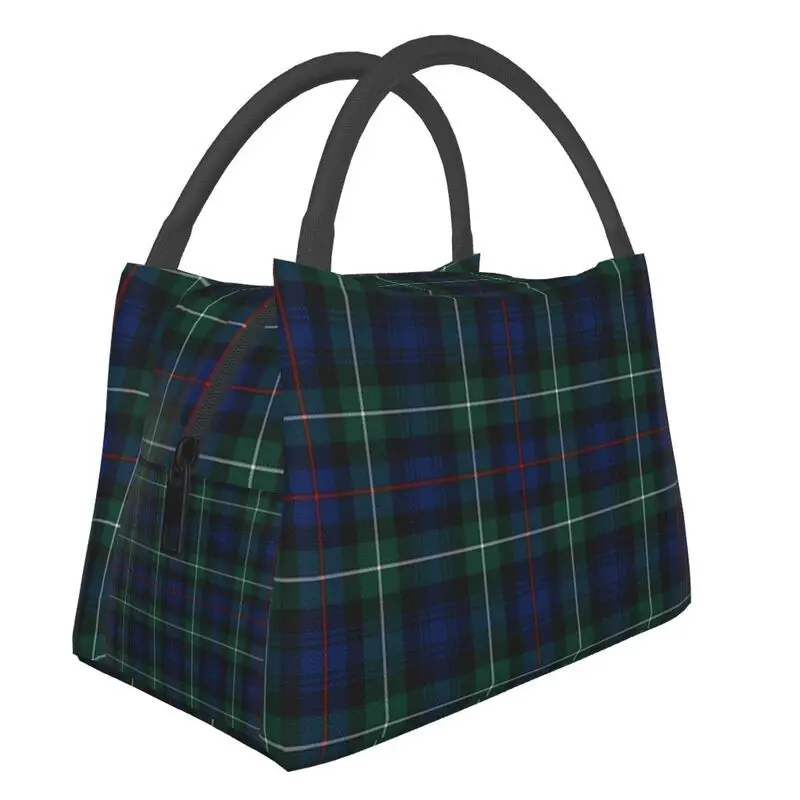 

Clan Mackenzie Tartan Insulated Lunch Tote Bag for Women Scotland Art Resuable Cooler Thermal Bento Box Work Travel