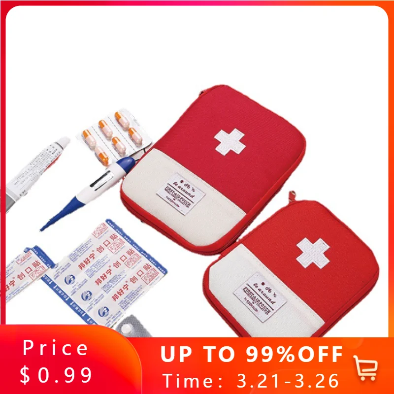 Mini Medicine Storage Bag Travel First Aid Kit Travel Outdoor
