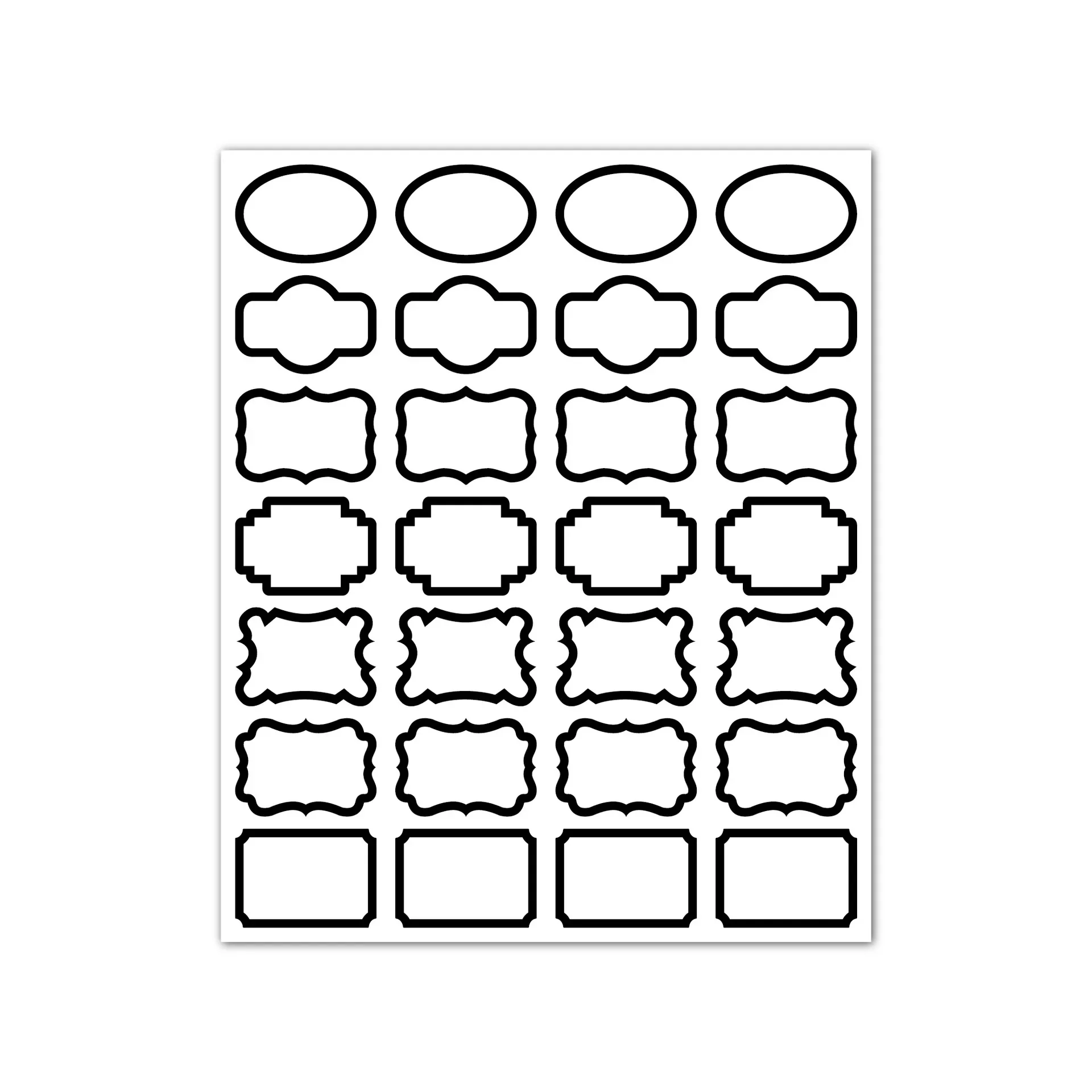 Black Sticker X 1