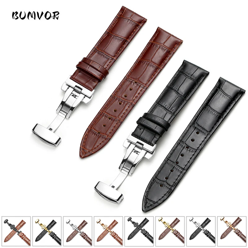

Watch Band Genuine Leather Strap 14mm 16mm 18mm 19mm 20mm 21mm 22mm 24mm Replacement Watchband Men Women Universal Cowhide Strap